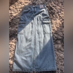 Sincerely Jules Blue Denim Pencil Skirt